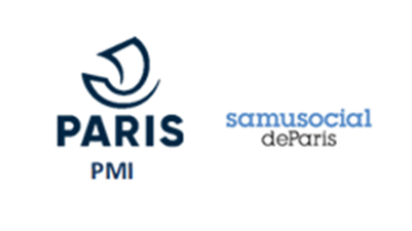 Logos Samu Social et PMI Paris 